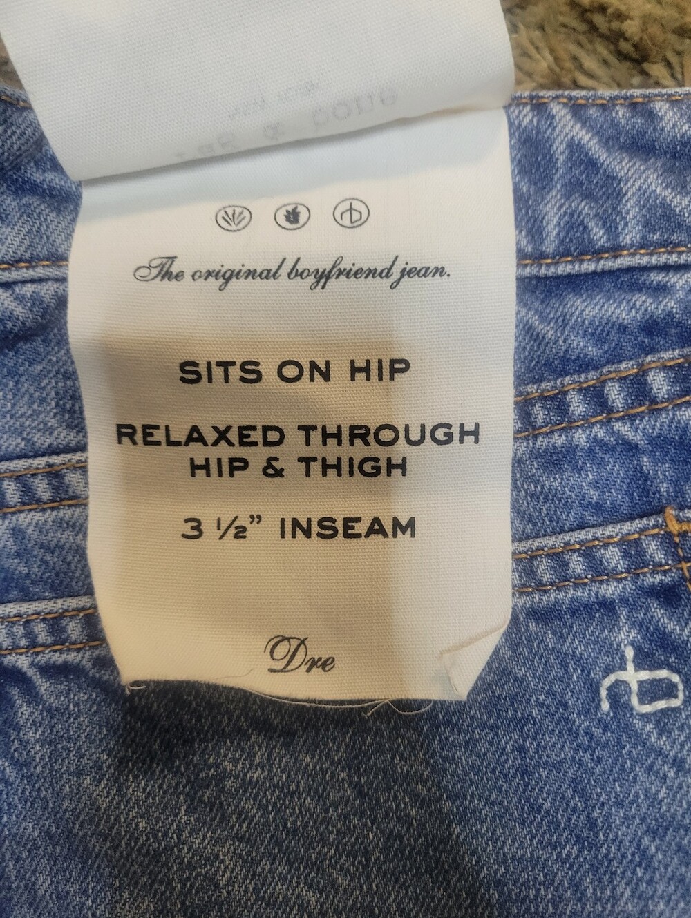 NWT Rag & Bone dre low rise short denim shorts size 27 - Picture 5 of 5